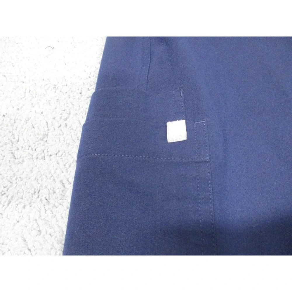 FIGS Technical Collection Pants Mens XLT Navy Scrub Cargo‎ Drawstring Pockets